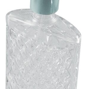 Frasco Yarai 200 ml de vidrio tallado con atomizador de acero inoxidable