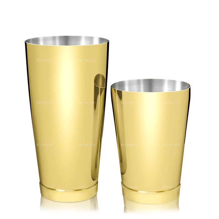 Coctelera Boston Kenko Lumian 28 oz con half tin 18 oz, acero inoxidable - Imagen 4