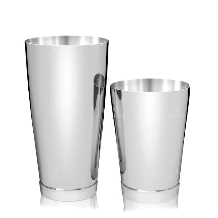 Coctelera Boston Kenko Lumian 28 oz con half tin 18 oz, acero inoxidable - Imagen 3