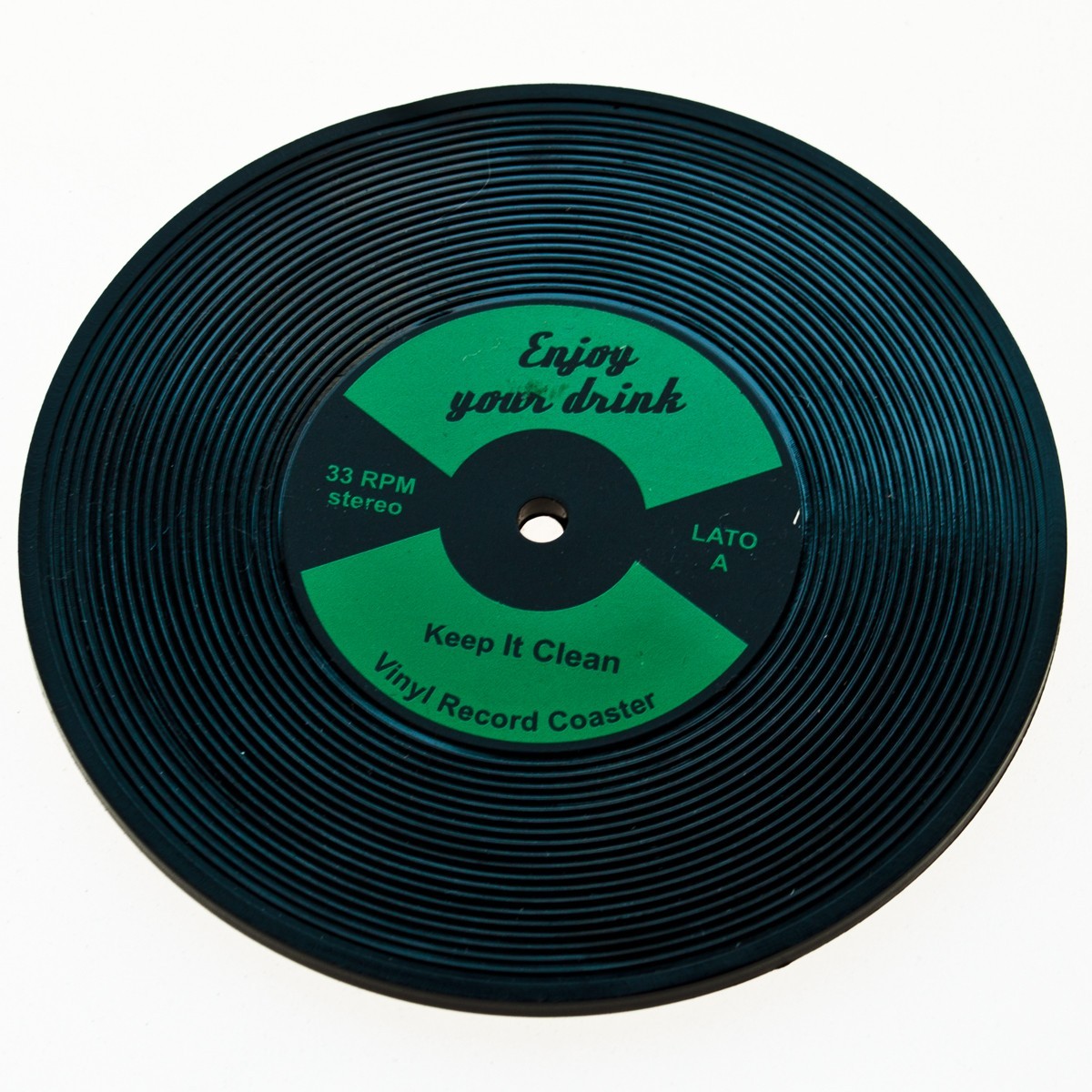 Posavasos de vinilo de goma natural, 10 cm, 6 colores - Imagen 8