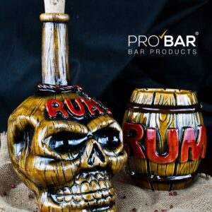 Set tiki de ron, botella de 70 cl y taza de 45 cl