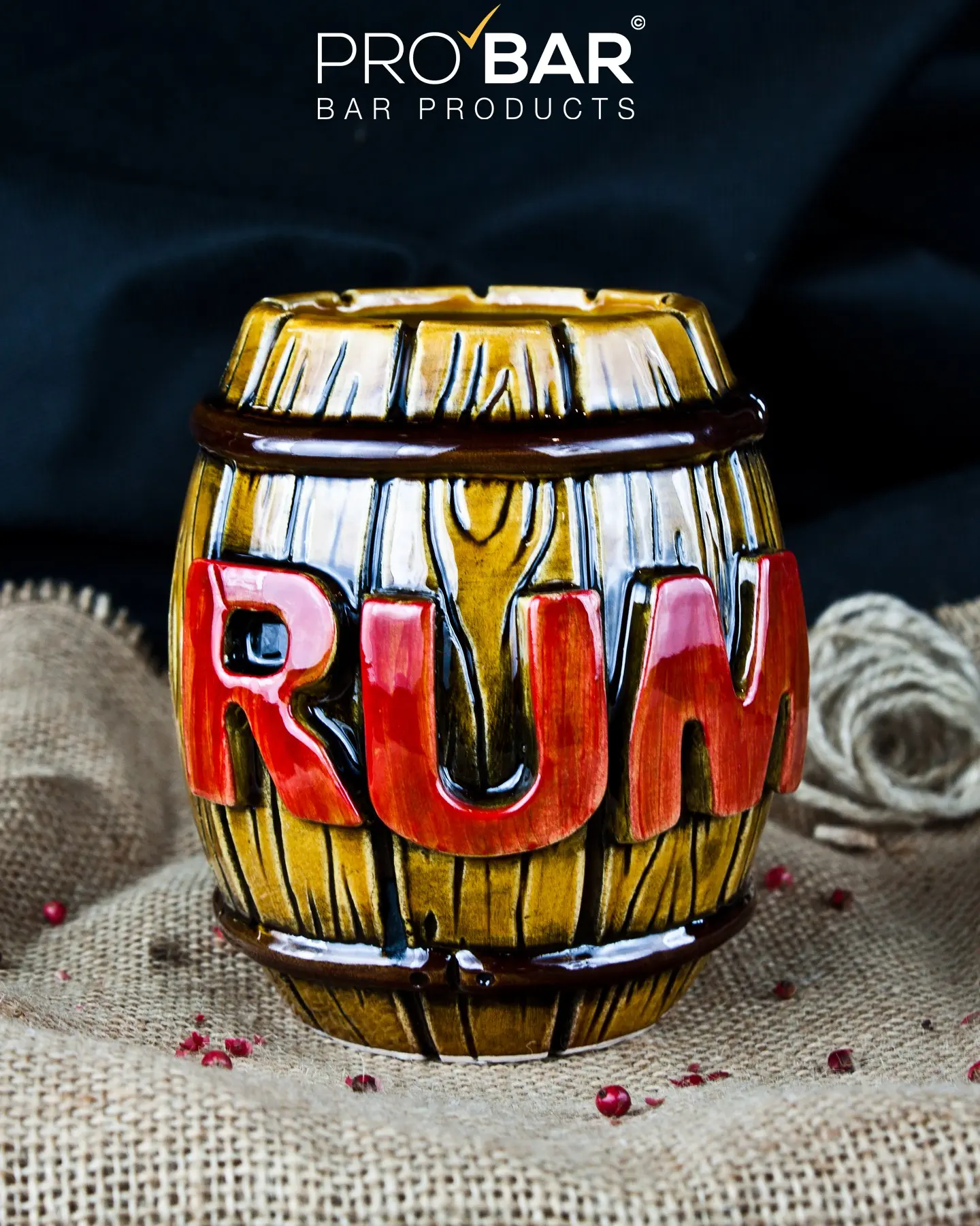 Set tiki de ron, botella de 70 cl y taza de 45 cl - Imagen 3