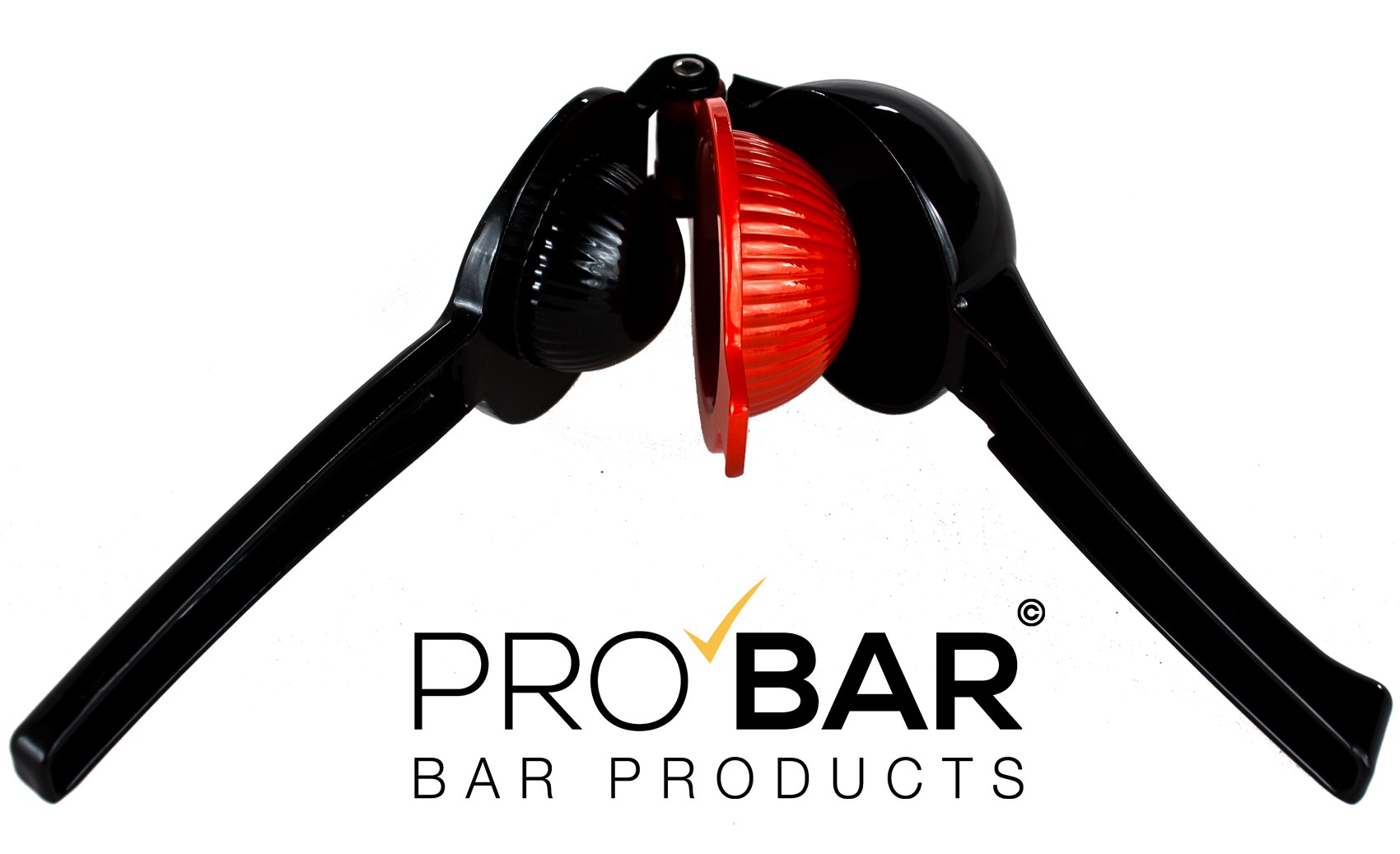 Exprimidor profesional PRO para lima y limón, negro y rojo