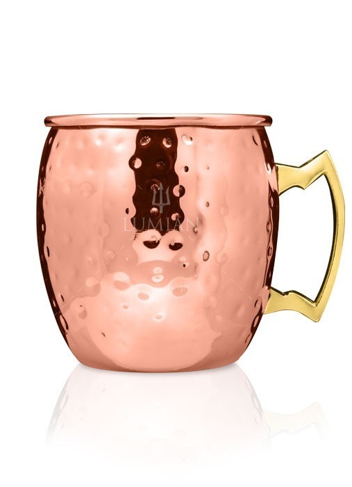 Taza Moscow Mule martillada 50 cl, acero chapado efecto cobre - Imagen 2