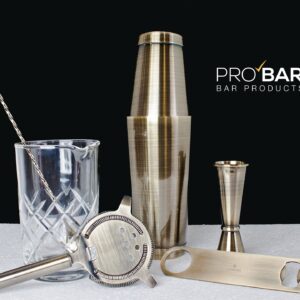 Kit de coctelería Lumian bronce Easy Kit, 7 herramientas