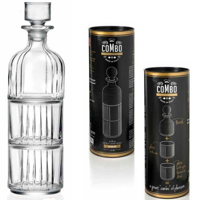 Kit de degustación de destilados, botella y 2 vasos - Imagen 3