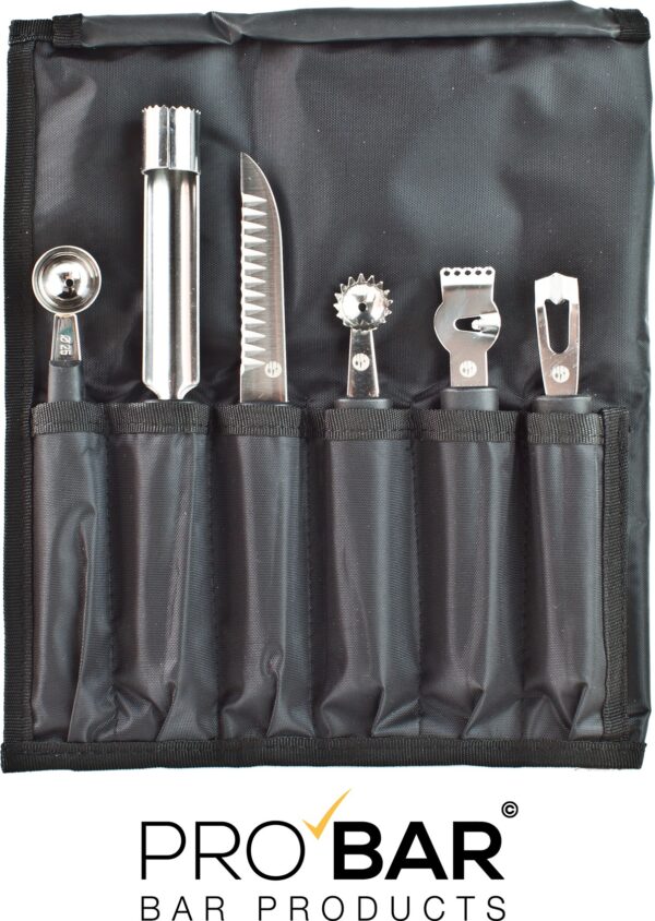 Kit de decoración de fruta, 6 utensilios de acero inoxidable