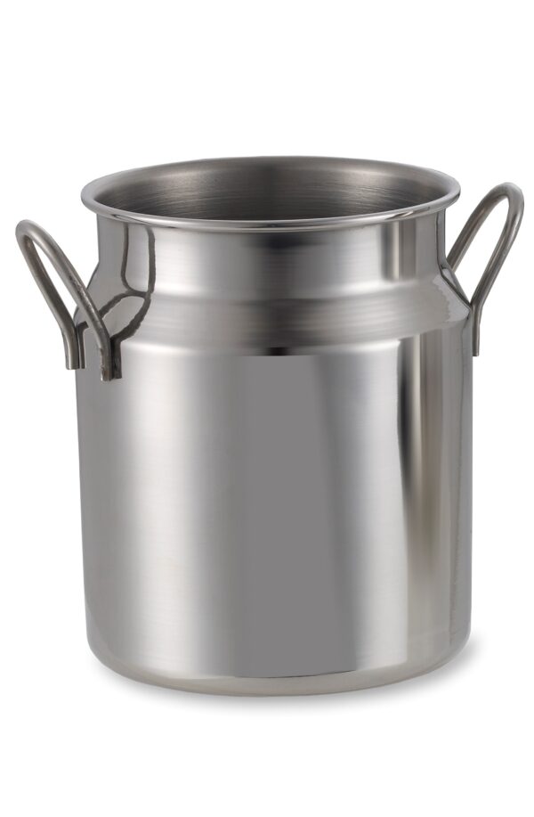 Vaso cubo lechero 40 cl, acero inoxidable