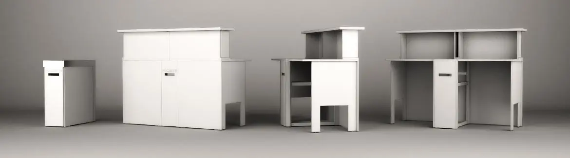 Barra de bar de madera plegable, 150 cm - Imagen 10