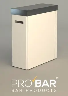 Barra de bar de madera plegable, 150 cm - Imagen 2