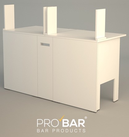 Barra de bar de madera plegable, 150 cm - Imagen 5