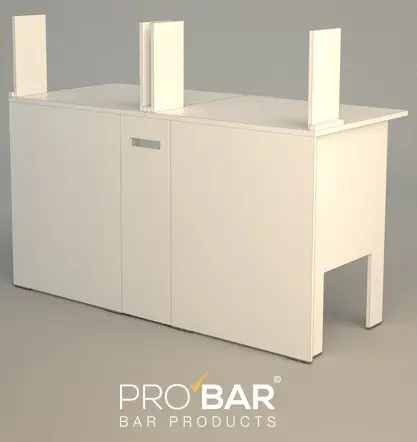 Barra de bar de madera plegable, 150 cm - Imagen 5