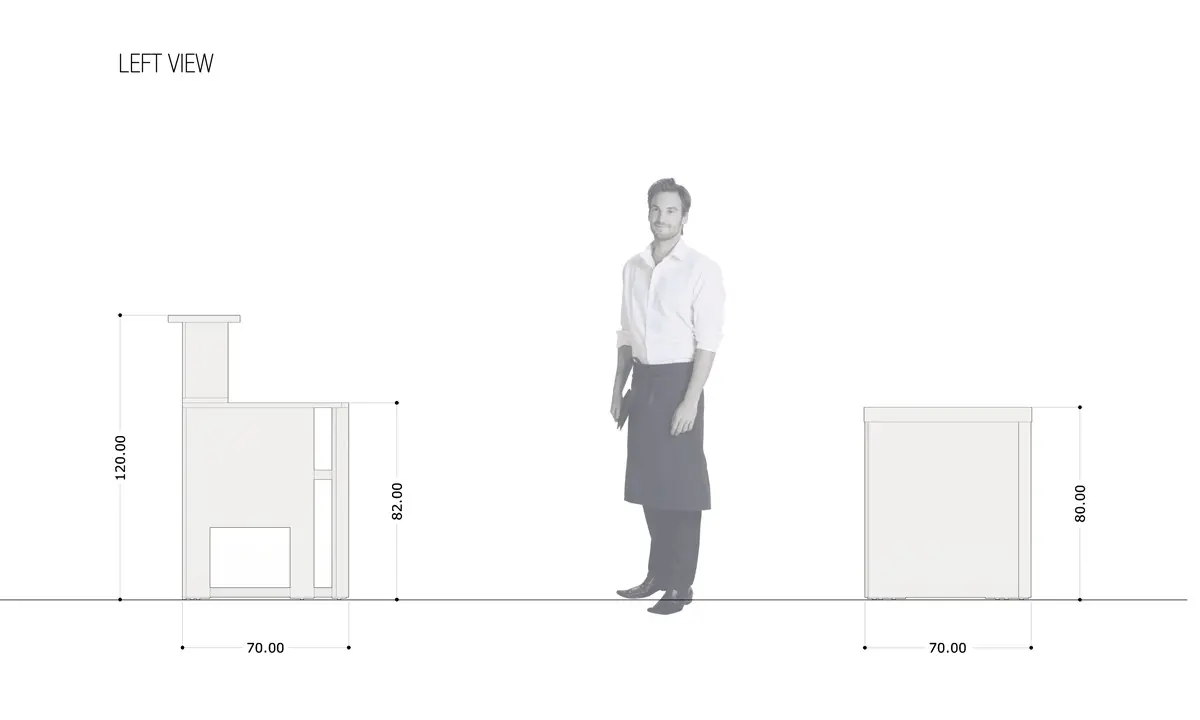Barra de bar de madera plegable, 150 cm - Imagen 8