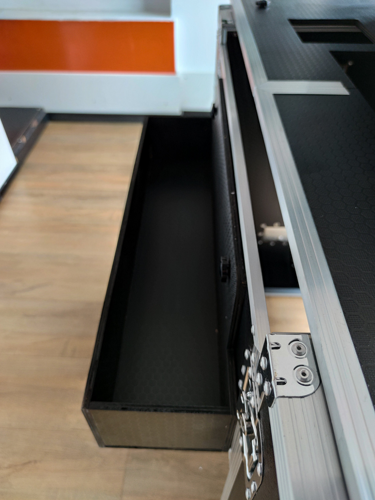 Mostrador portátil de bar con maleta trolley, 160 cm - Imagen 15