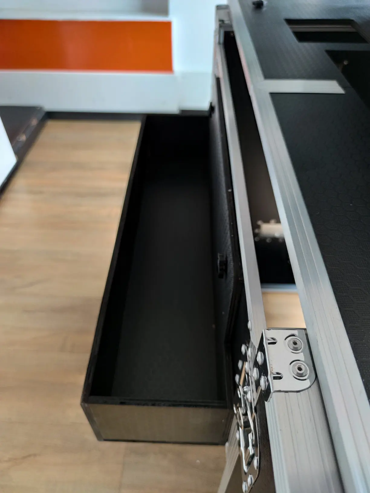 Mostrador portátil de bar con maleta trolley, 160 cm - Imagen 15