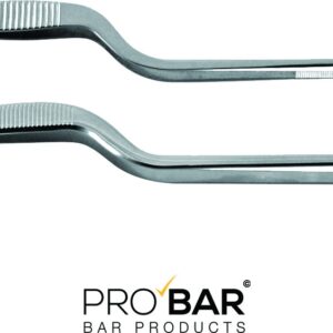 Pinza curva para guarniciones, acero inoxidable, 16 o 21 cm