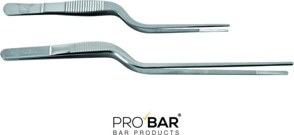 Pinza curva para guarniciones, acero inoxidable, 16 o 21 cm