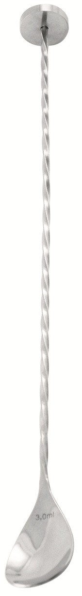 Cuchara de bar con disco 35 cm, acero inoxidable - Imagen 2