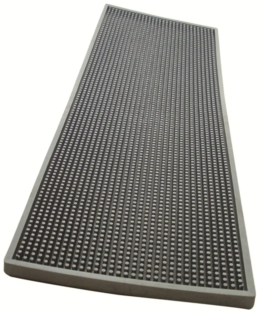 Tapete de barra 60 x 20 cm, goma natural, negro o plata - Imagen 2