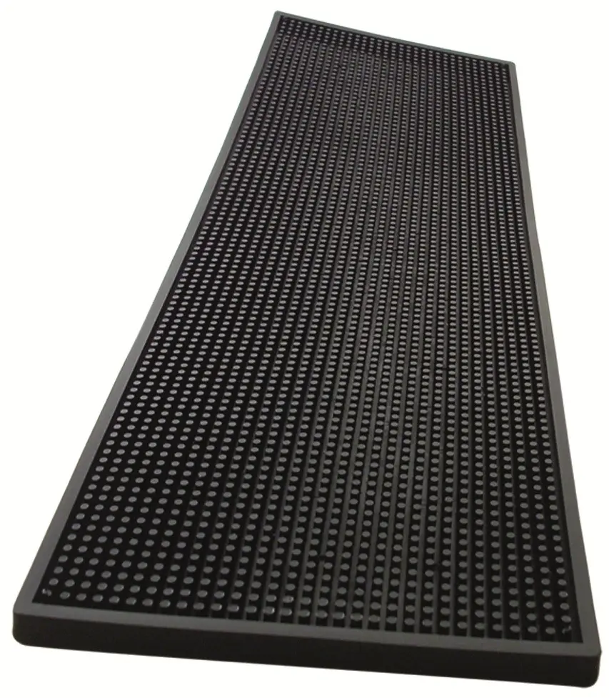 Tapete de barra 60 x 20 cm, goma natural, negro o plata - Imagen 3