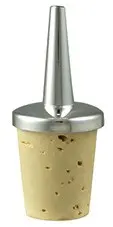 Tapón dosificador de bitter plateado, base de corcho - Imagen 2