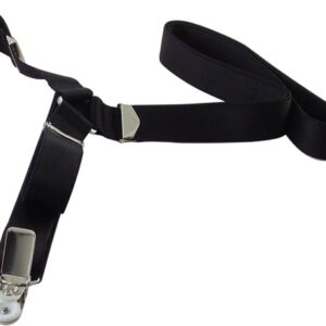 Tirantes negros de 30 mm, tejido elástico, talla única