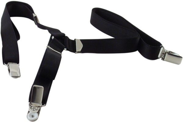 Tirantes negros de 30 mm, tejido elástico, talla única
