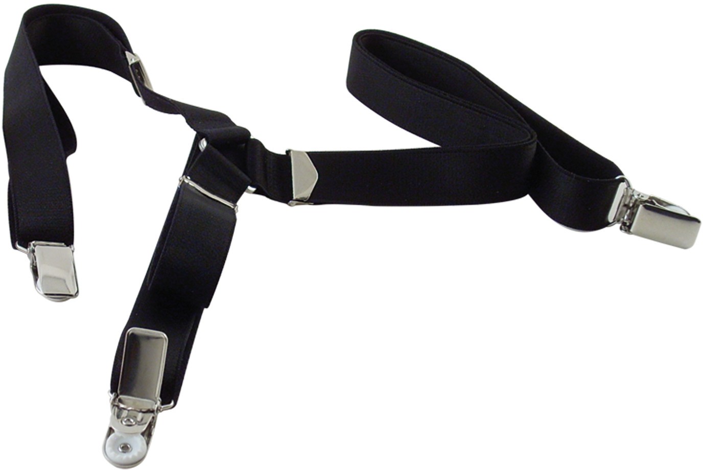 Tirantes negros de 30 mm, tejido elástico, talla única