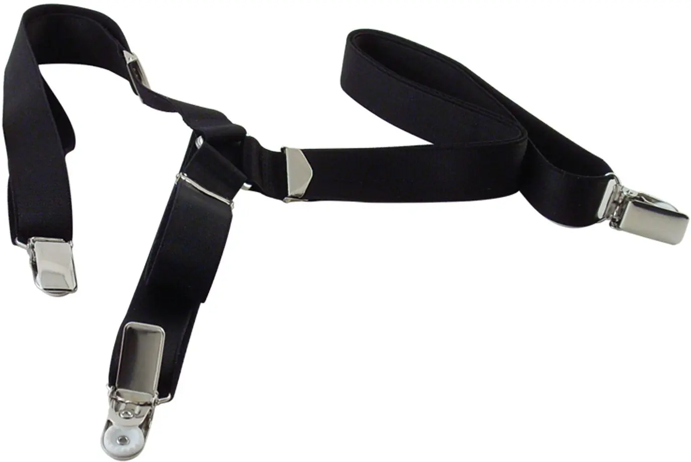Tirantes negros de 30 mm, tejido elástico, talla única