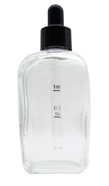 Botella cuentagotas graduada 100 ml, vidrio - Imagen 2