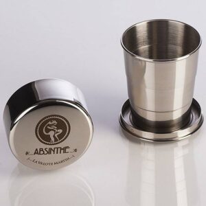 Vaso de absenta resellable 16 cl, acero inoxidable