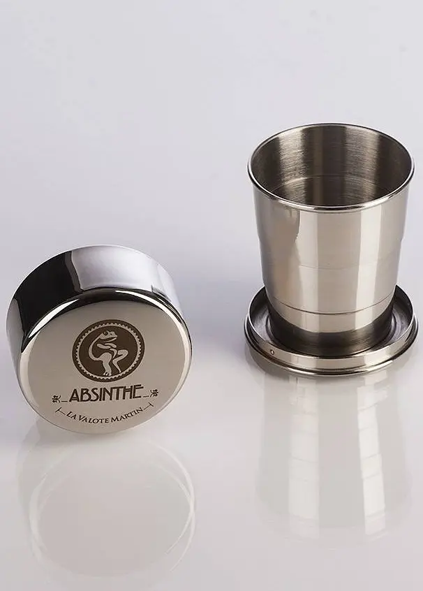 Vaso de absenta resellable 16 cl, acero inoxidable