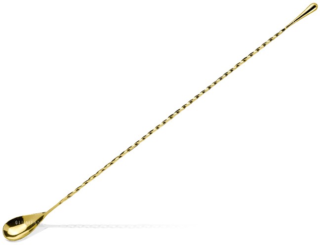 Cuchara de bar Drop 40 cm, acero inoxidable chapado, cinco acabados - Imagen 2