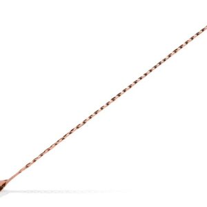 Cuchara de bar Drop 40 cm, acero inoxidable chapado, cinco acabados - Cobre