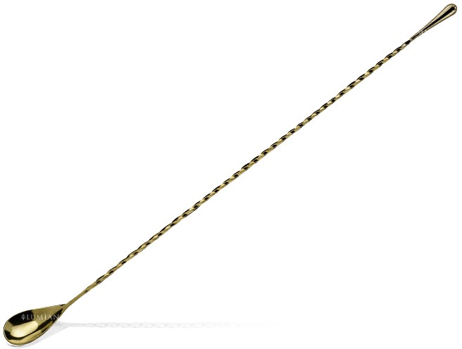 Cuchara de bar Drop 40 cm, acero inoxidable chapado, cinco acabados - Imagen 4