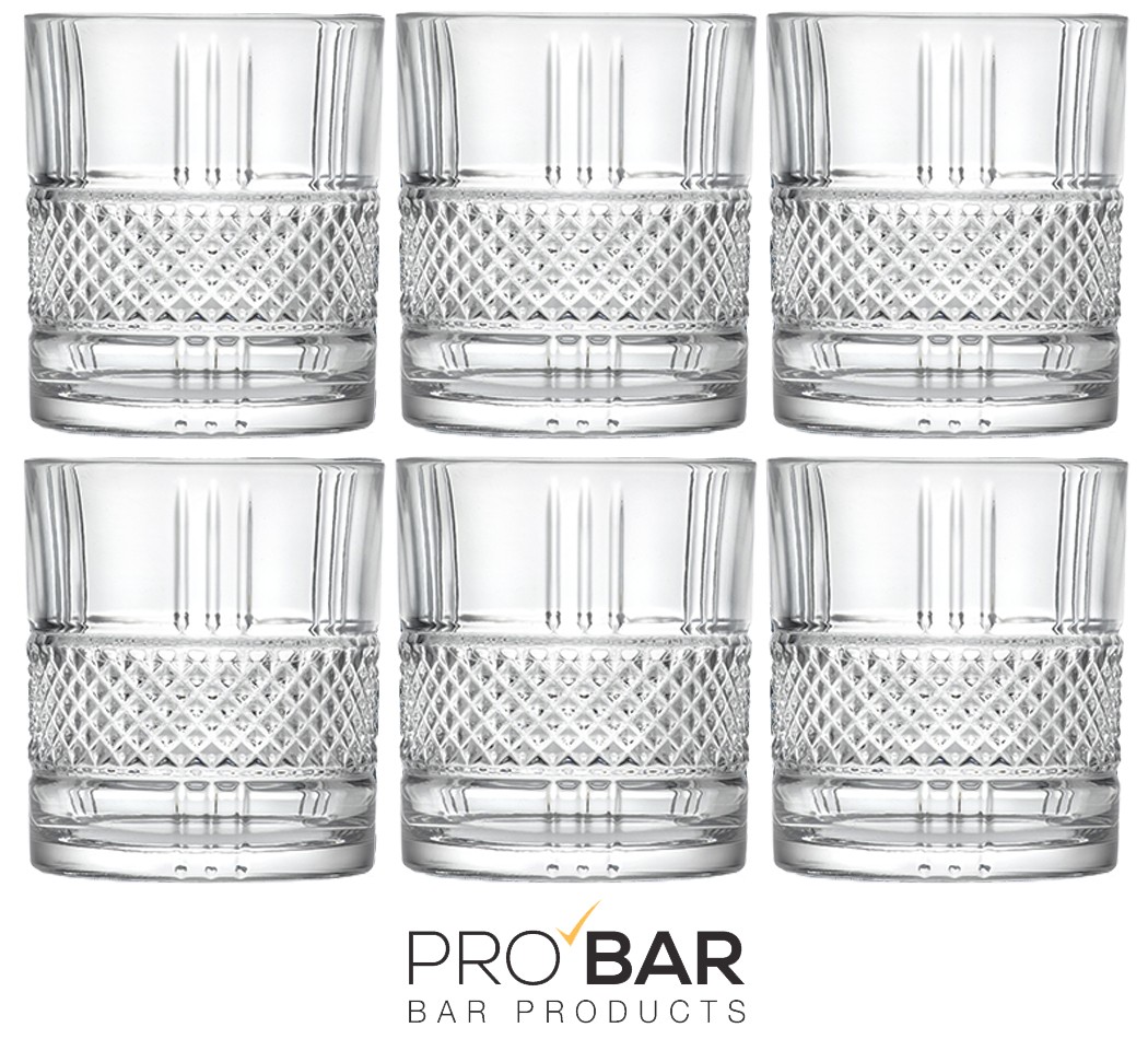 Vaso old fashioned Brillante 34 cl, vidrio Luxion tallado, pack de 6 - Imagen 2