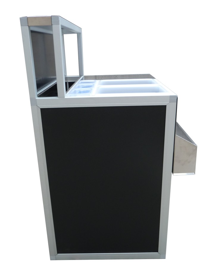 Estación de bar plegable Smart 90 cm, acero inoxidable - Imagen 6
