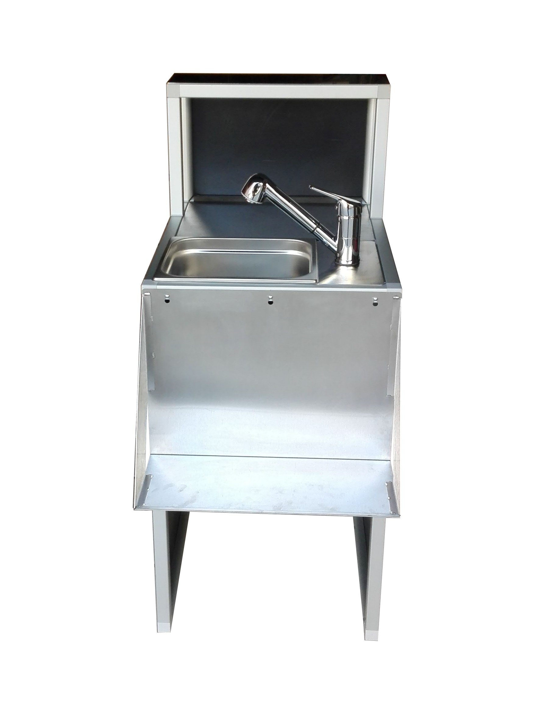 Fregadero portátil de acero 50 cm para barra modular - Imagen 2