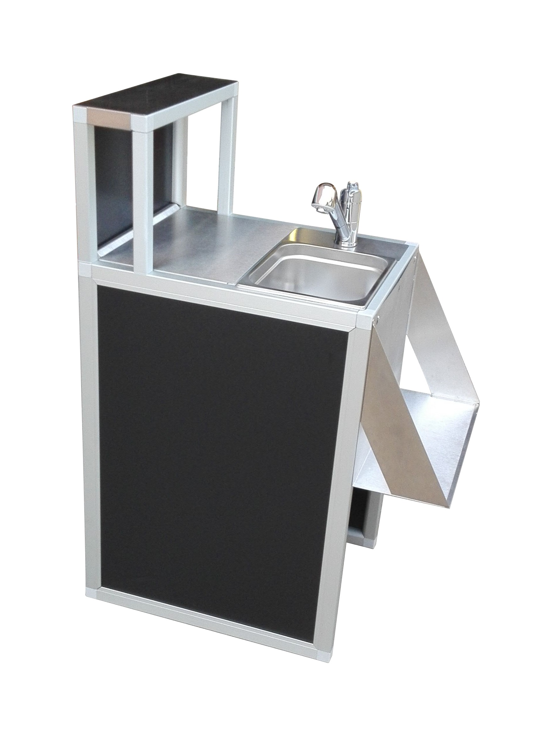 Fregadero portátil de acero 50 cm para barra modular - Imagen 3