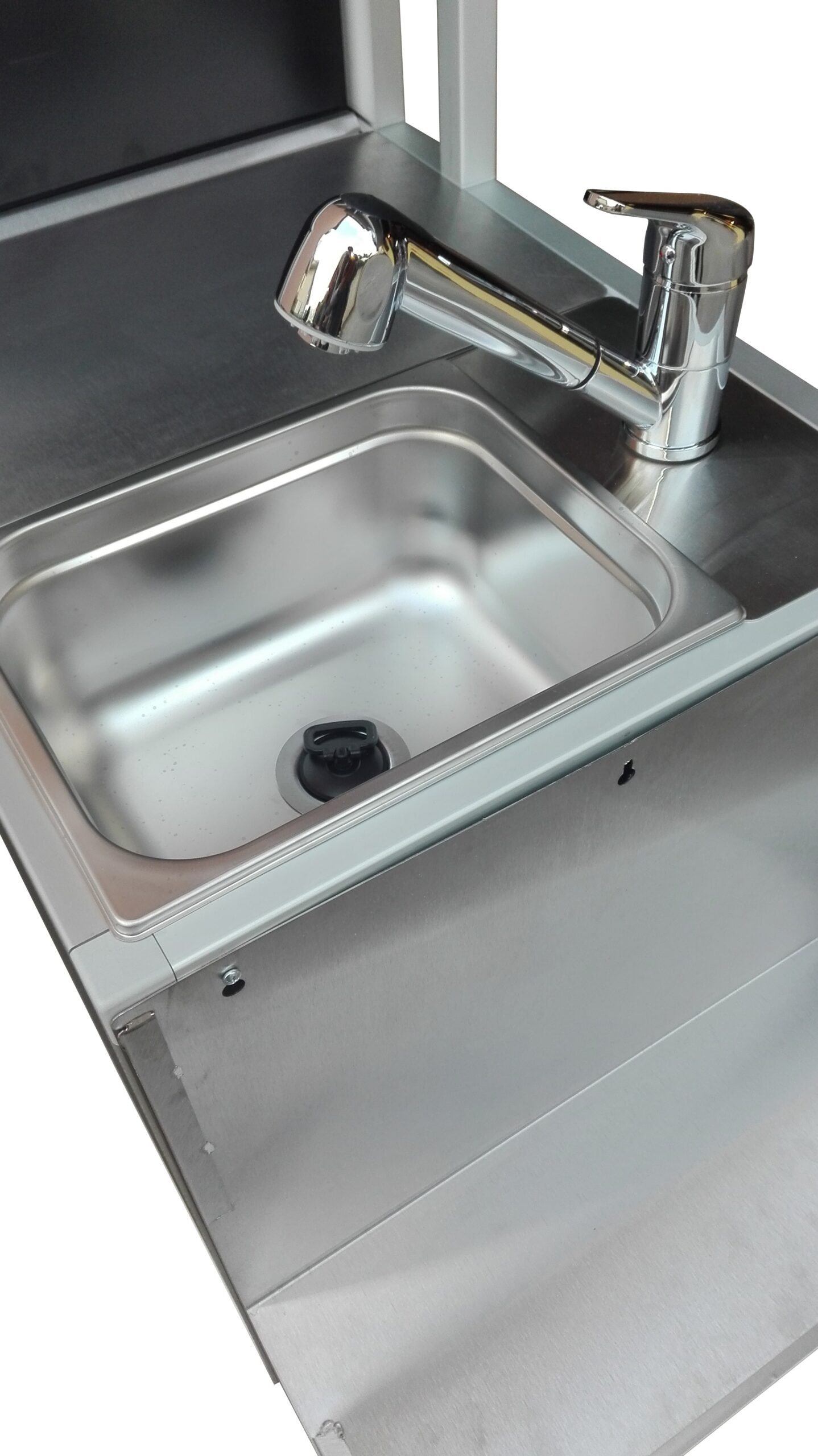 Fregadero portátil de acero 50 cm para barra modular - Imagen 4