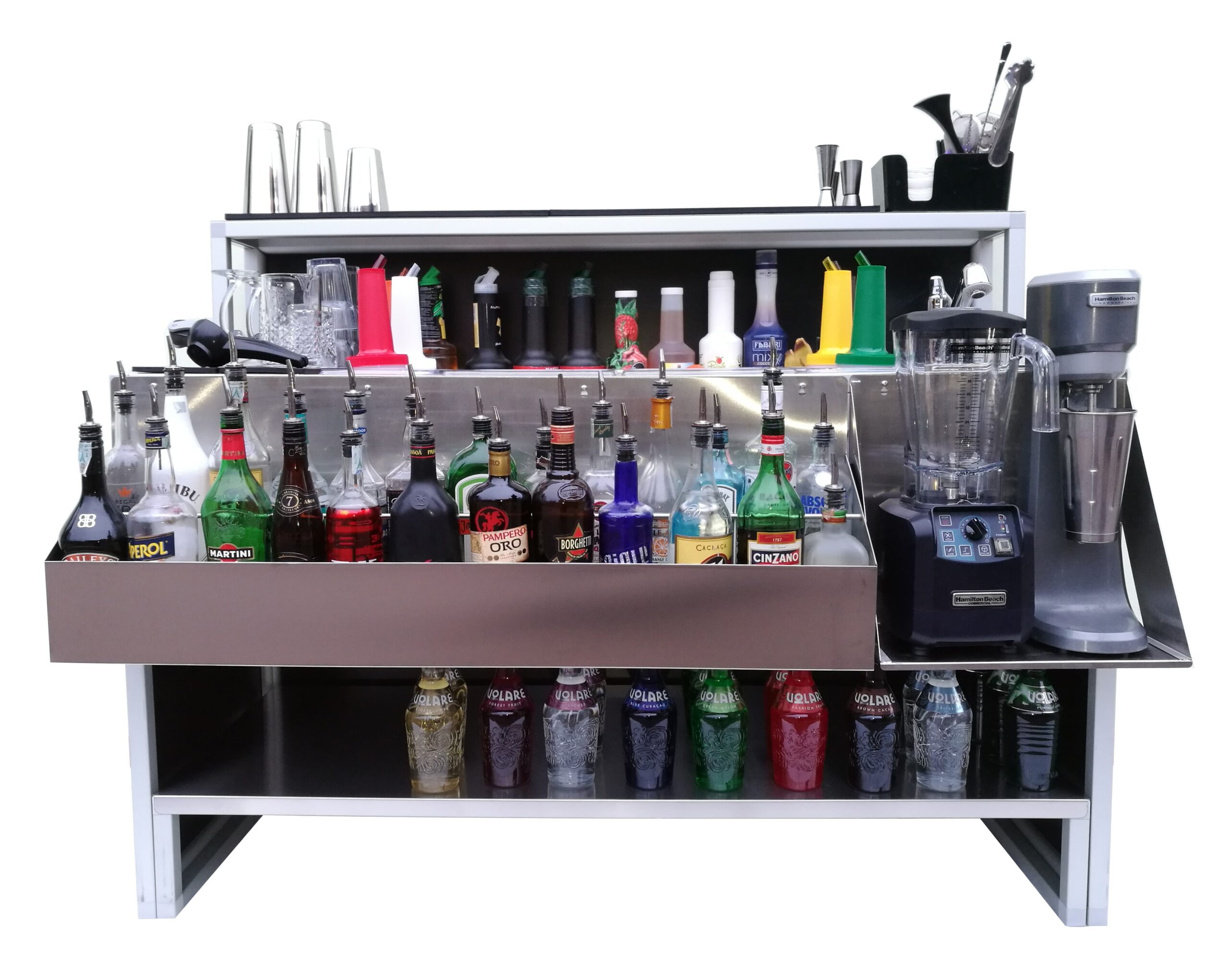 Estación de bar plegable Professional 150 cm con fregadero
