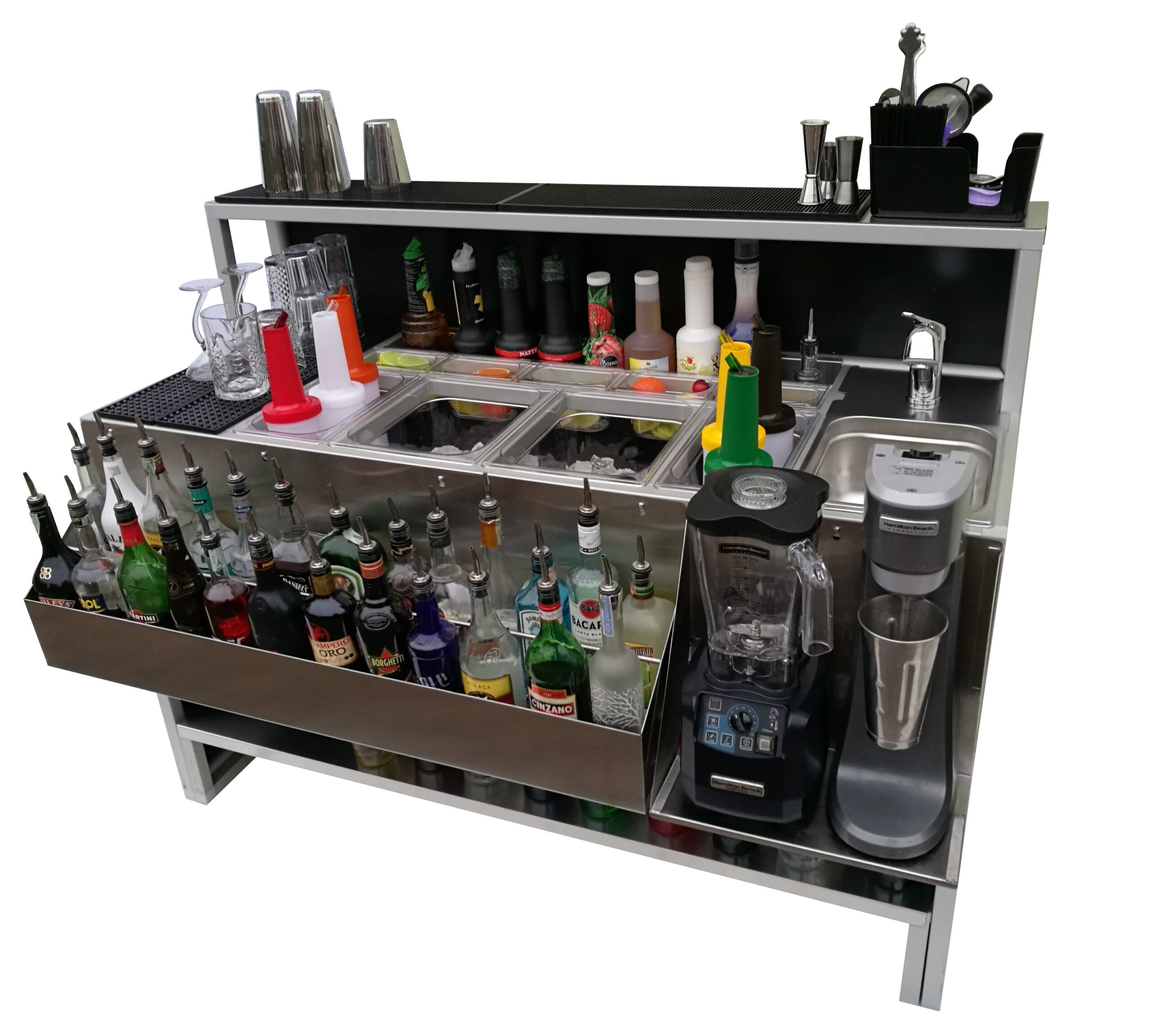 Estación de bar plegable Professional 150 cm con fregadero - Imagen 4