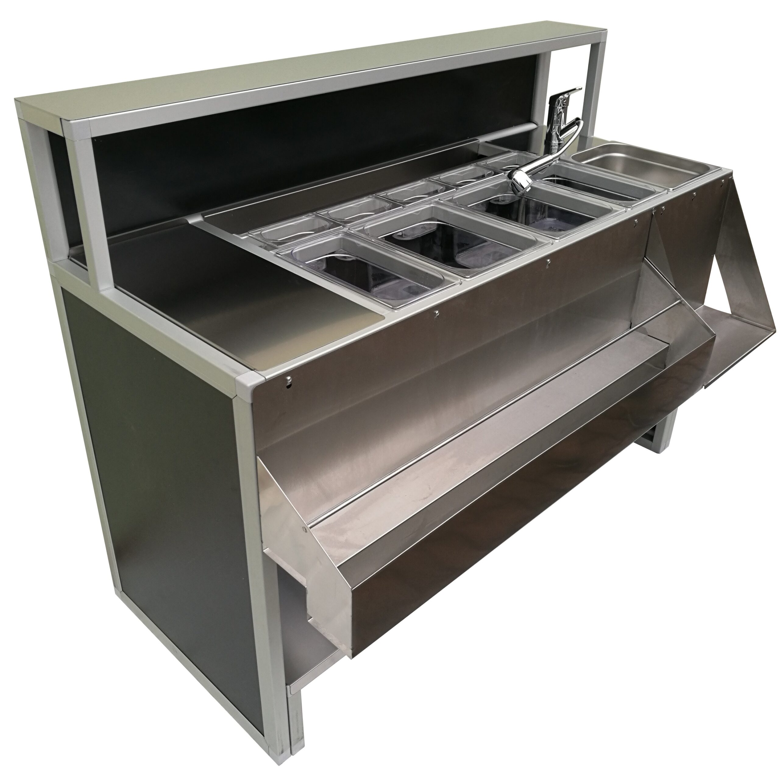 Estación de bar plegable Professional 150 cm con fregadero - Imagen 5