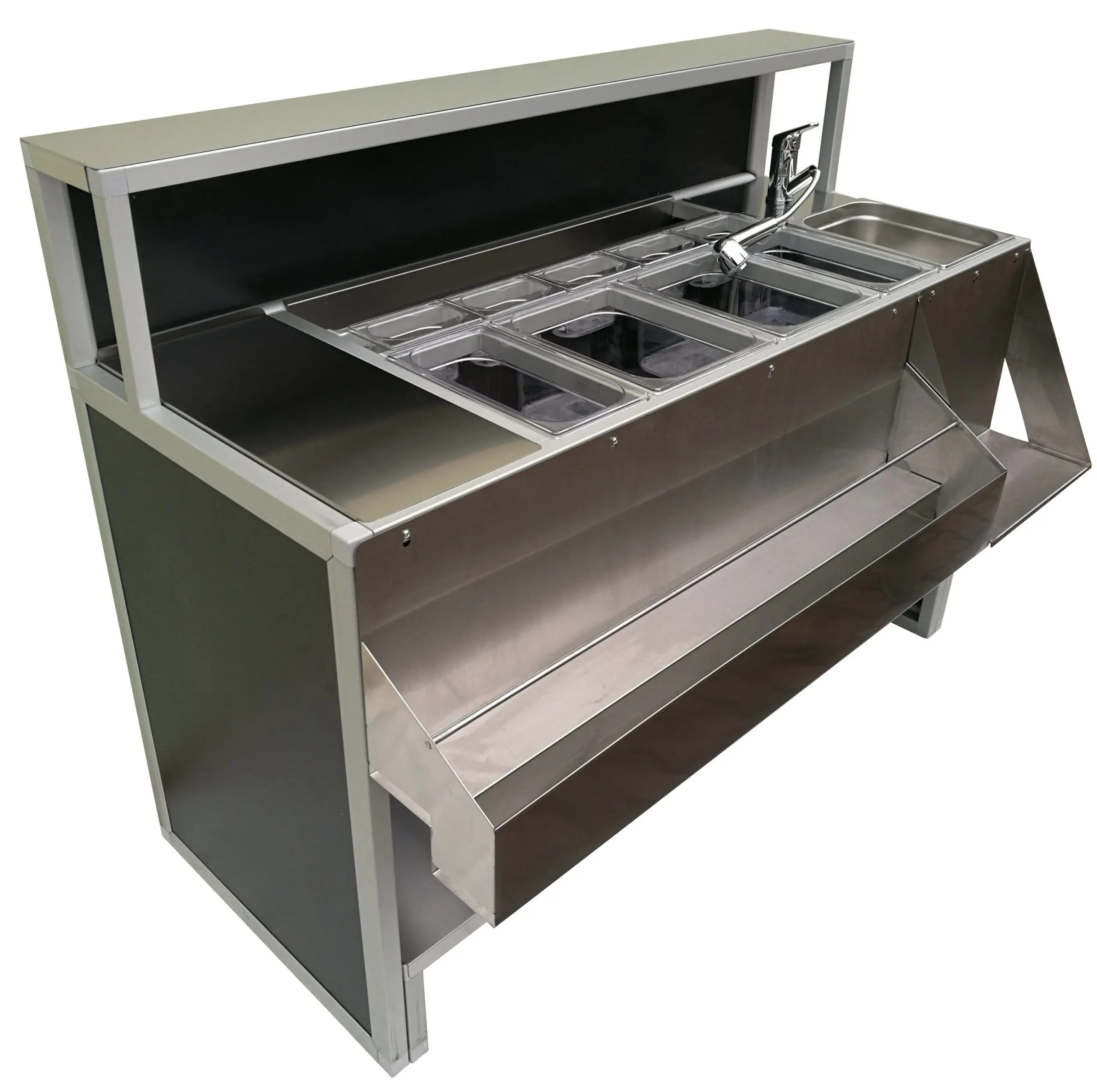 Estación de bar plegable Professional 150 cm con fregadero - Imagen 6