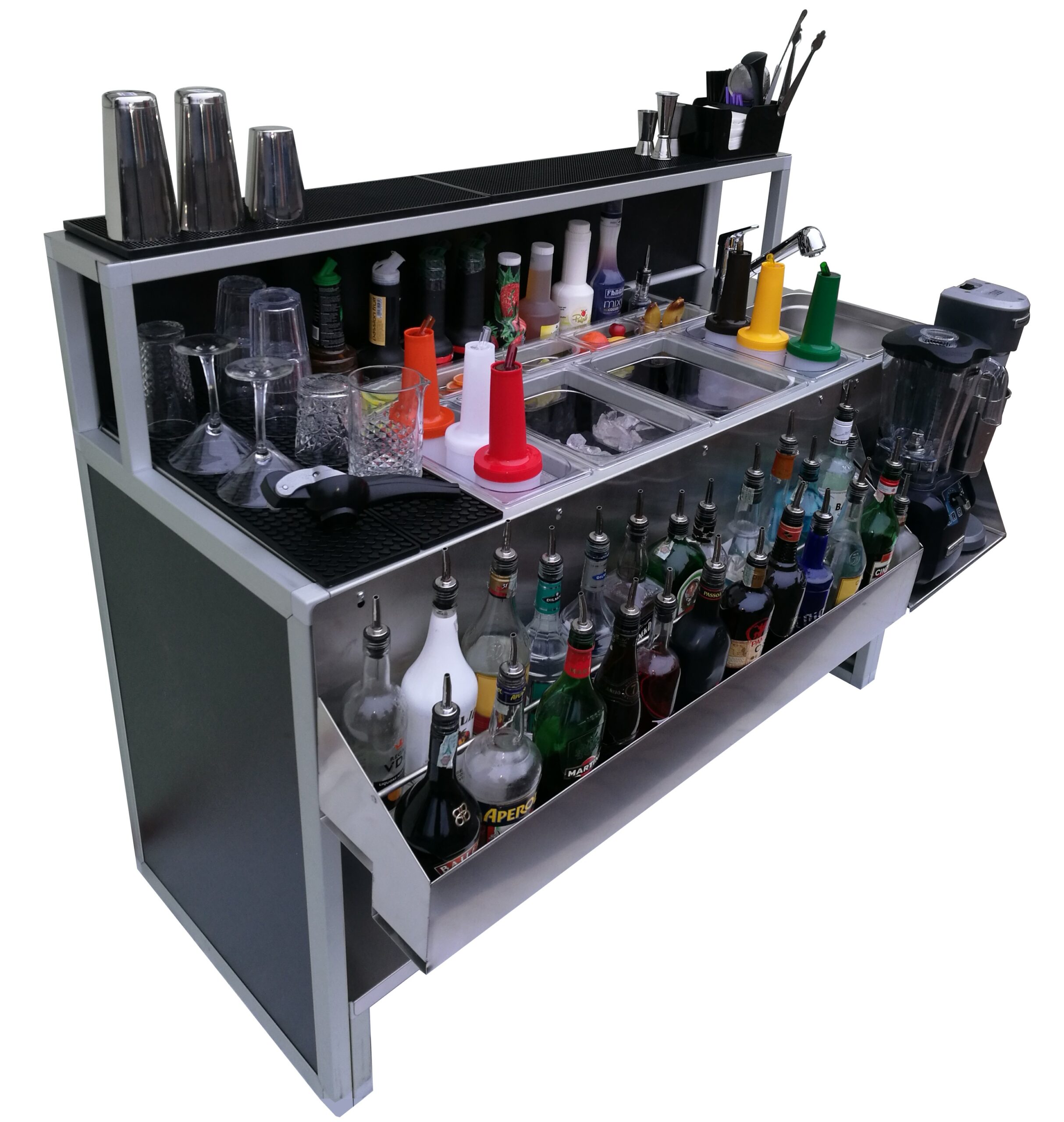 Estación de bar plegable Professional 150 cm con fregadero - Imagen 6