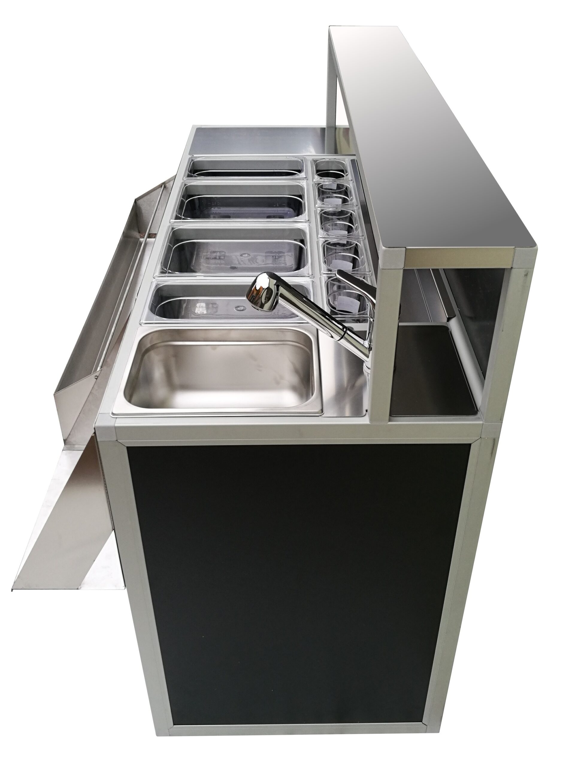 Estación de bar plegable Professional 150 cm con fregadero - Imagen 8