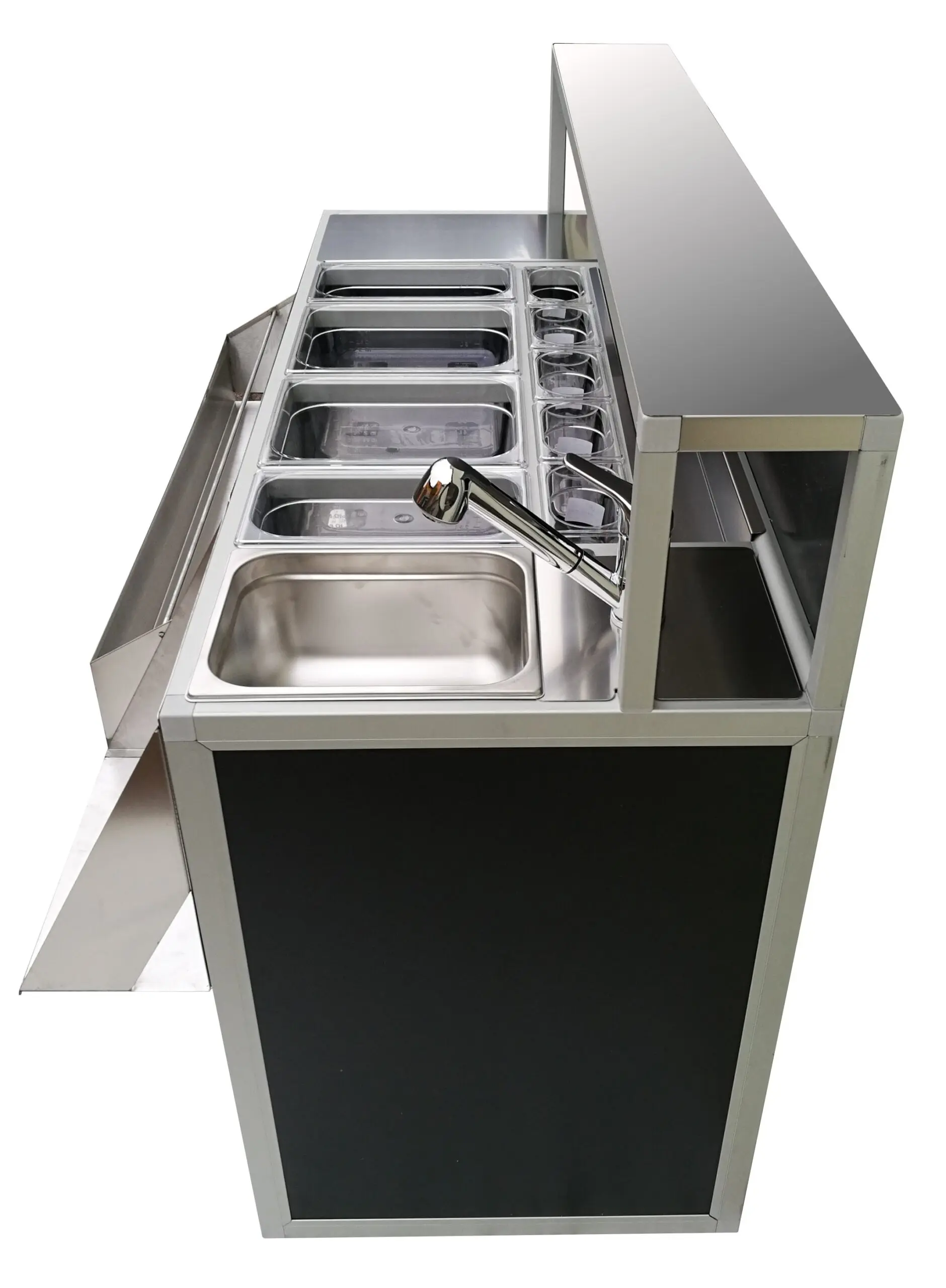 Estación de bar plegable Professional 150 cm con fregadero - Imagen 9