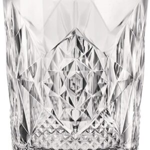 Vaso old fashioned Stone 40 cl con tallado vintage, pack de 6