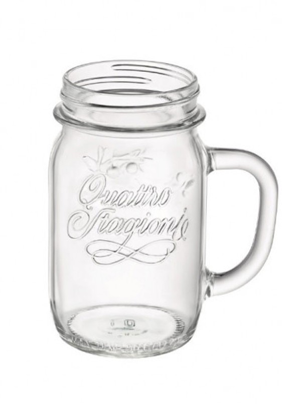 Tarro de cóctel con asa Quattro Stagioni 40 cl, vidrio decorado - Imagen 2