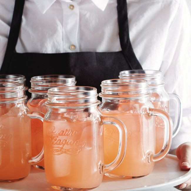 Tarro de cóctel con asa Quattro Stagioni 40 cl, vidrio decorado - Imagen 3